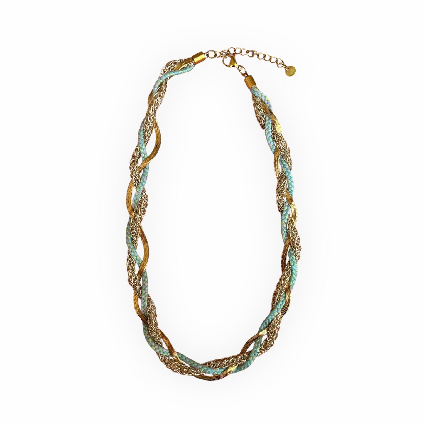 Collier tressé multicolore – Style bohème chic ✨