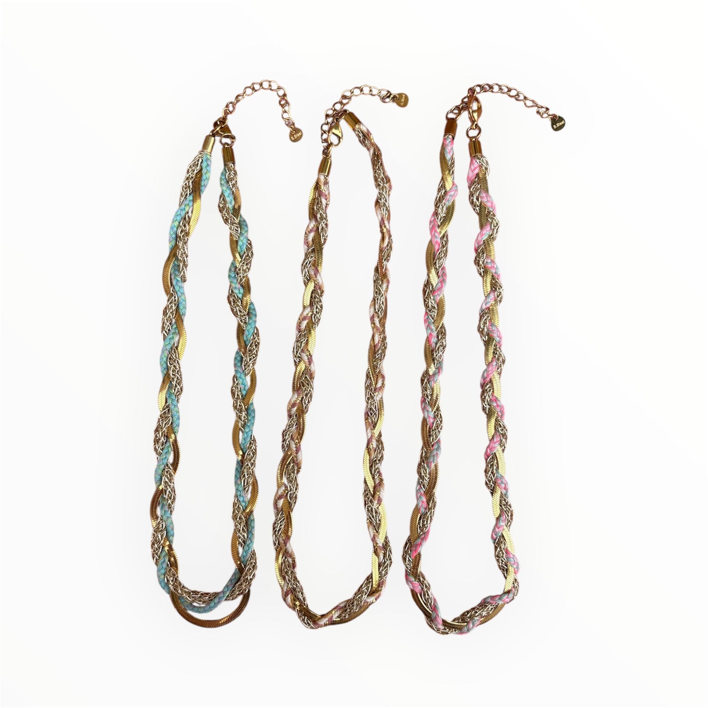 Collier tressé multicolore – Style bohème chic ✨