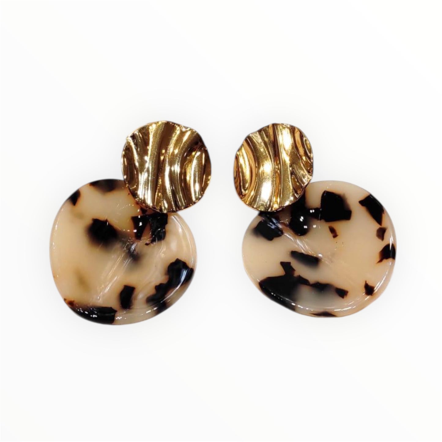 Boucles d’oreilles effet écaille & doré – Élégance tendance ✨