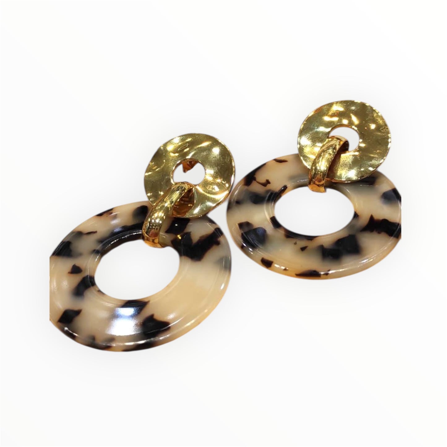 Boucles d’oreilles effet écaille & doré – Élégance tendance ✨