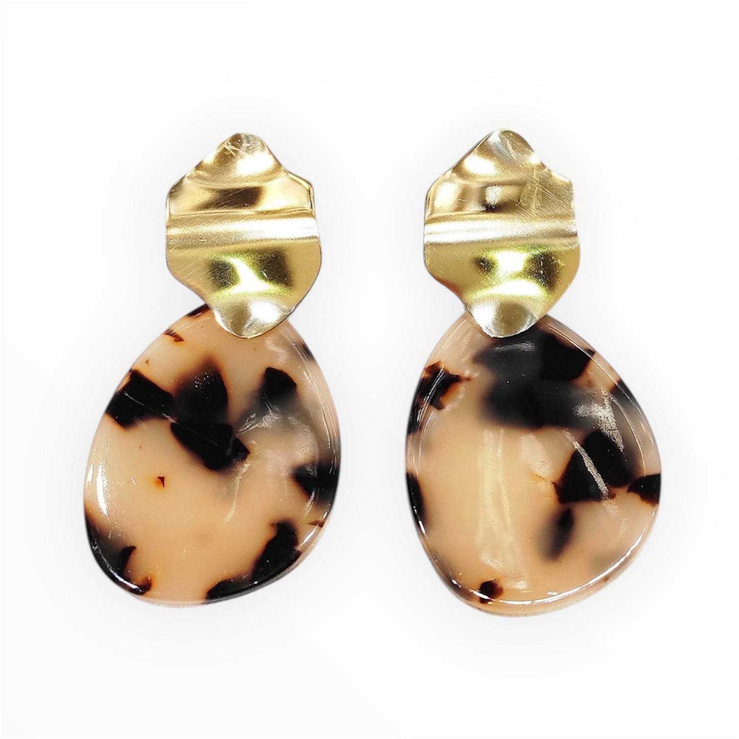 Boucles d’oreilles effet écaille & doré – Élégance tendance ✨