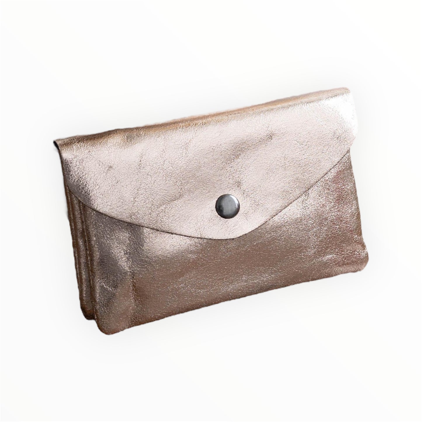 Pochette métallisée effet cuir couleur [or/argent/rose/bronze/violet/champagne] By Maryon