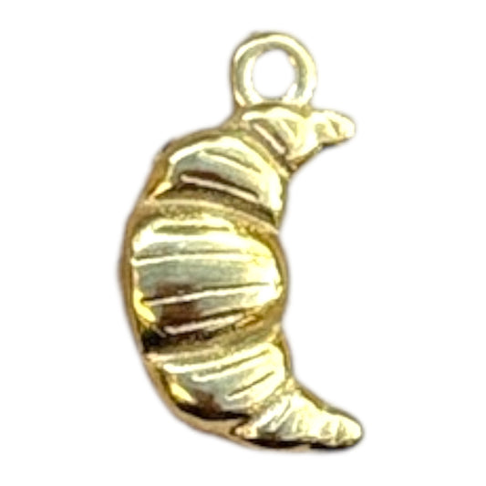 Charm croissant doré en acier inoxydable By Maryon