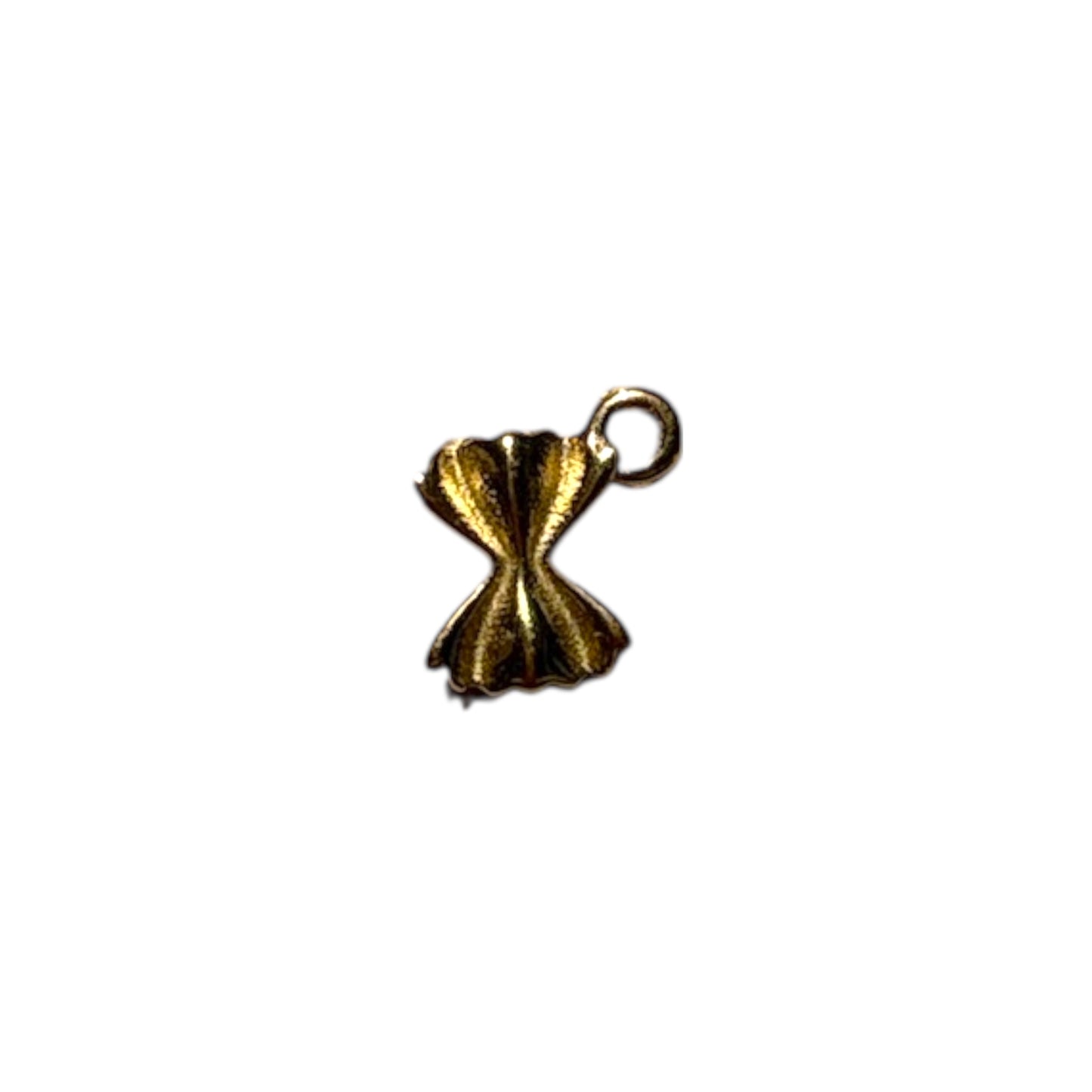 Charm pâtes farfalle doré en acier inoxydable By Maryon