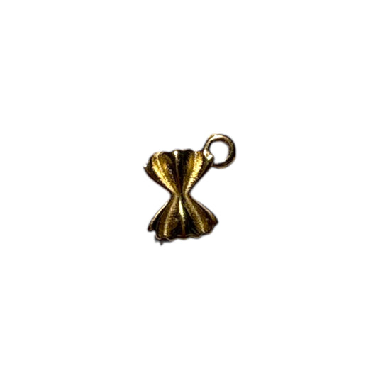 Charm pâtes farfalle doré en acier inoxydable By Maryon