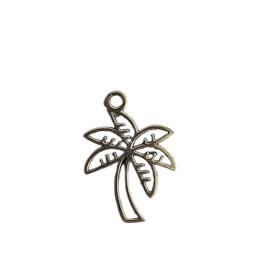 Charm palmier doré By Maryon, bijou symbolique en acier inoxydable pour bracelet ou collier personnalisé.
